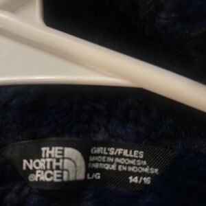 North Face navy blue coat